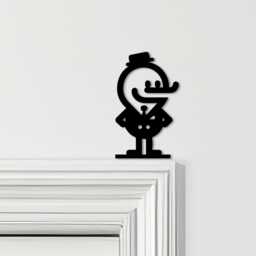 Door Topper Male Character Various Colours Top Of Decorative Sign - Sign, Novelty Wall Decor, Frame Art, Art - thumbnail 1