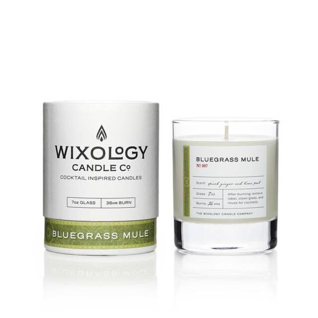 Bluegrass Mule Candle - 7 Oz. Bourbon Rocks Glass/Moscow Gift - image 1