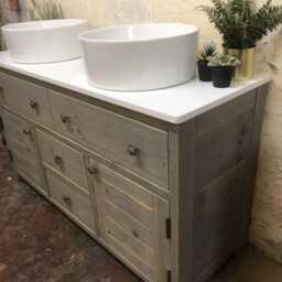 Broadway Quartz - Handmade Reclaimed Timber Bathroom Furniture - thumbnail 4