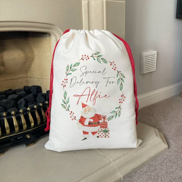Personalised Santa Sack - Christmas Toy Special Delivery Decorations - image 1