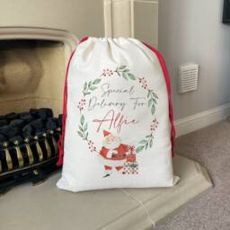Personalised Santa Sack - Christmas Toy Special Delivery Decorations - thumbnail 1