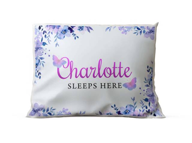 Personalised Pillowcase Any Name Floral Design Wedding Birthday Home Gift 14