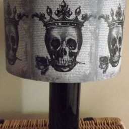 Skull Crown Lampshade Gothic By Fatta Da Mamma Free Gift - thumbnail 4