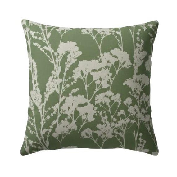 Ashley Wilde Wychwood Forest Green Cushion Cover, Cotton Throw Pillow , Handmade UK - image 1