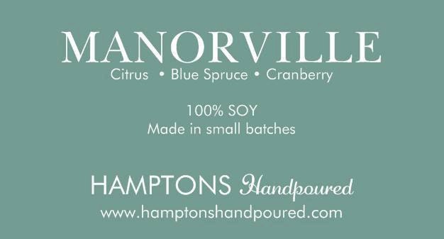 Manorville 8 Oz. Tumbler Citrus Blue Spruce Cranberry Hamptons Handpoured Signature Village Series 100% Soy Candle Hand Poured - image 1