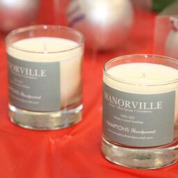 Manorville 8 Oz. Tumbler Citrus Blue Spruce Cranberry Hamptons Handpoured Signature Village Series 100% Soy Candle Hand Poured - thumbnail 2