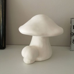 Set Of 2 Ceramic Garden Mushrooms, Ready To Paint, Bisque Figurines, Paint Lovers, Outdoor Decor, Decoration, Gift, Easter