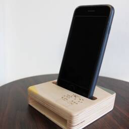 Phone Stand For Desk, Wood Phone Stand, Rack Holder. Amplifier - thumbnail 2