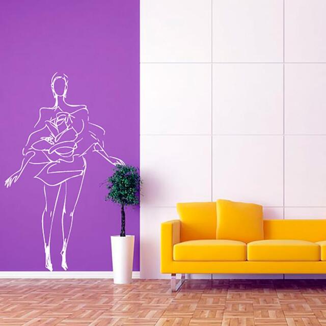 Wall Decal Fashion Model, Wall Sticker, Model Vinyl Stencil, Decoration - image 1