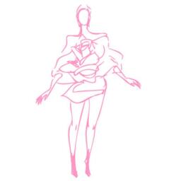 Wall Decal Fashion Model, Wall Sticker, Model Vinyl Stencil, Decoration - thumbnail 2