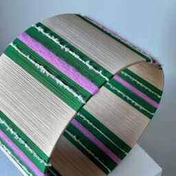 Handwoven Cotton Lampshade Colour Blocked Shade For Chandeliers - thumbnail 4