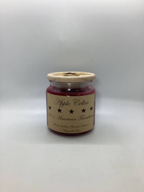 Apple Cellar Highly Scented Candle/Apothecary Jar 18Oz/Paraffin Wax/Farmhouse Candle/Hand Poured Candle/Country-Primitive Candle - image 1