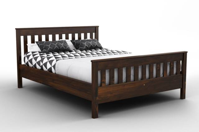 "Nodax Wooden Solid Pine King Size Bed Frame Model ""F16" - image 1
