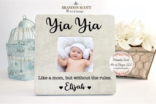 Yia Yia Gift, Frame, Mothers Day Greek Grandma - image 1