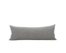 Max -- 14x36 Grey Stripe Pillow Cover Gray Neutral Farmhouse Masculine - thumbnail 1