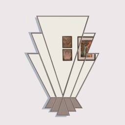 Luxury Art Deco Wall Mirror With Grey Accents UK Made - thumbnail 3