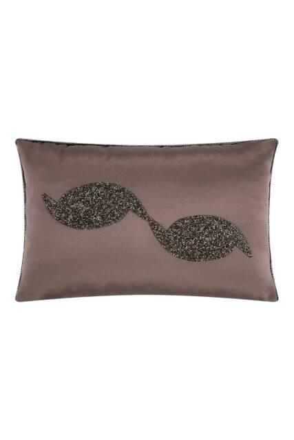 Gray Satin Rhinestone Pillow Cover, Shiny Decorative Cushion, Glam Luxury Throw For Modern Home Decor - image 1