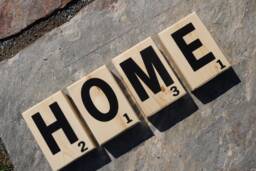 Scrabble Letters Large Tiles Wooden Block Wall Art Gift For Mom Wood - thumbnail 1