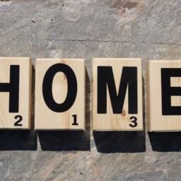 Scrabble Letters Large Tiles Wooden Block Wall Art Gift For Mom Wood - thumbnail 3