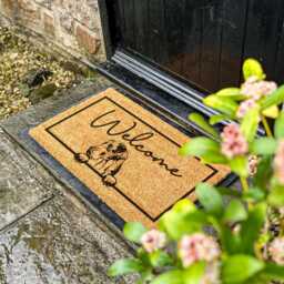 Welcome Home Great Dane Doormat, Dog Themed Porch Doormat , Customised Gift For Lovers, Gift, Personalised - thumbnail 2