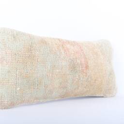 Handmade Kilim Lumbar Pillow Cover Vintage Turkish Wool - 8x16 - thumbnail 2