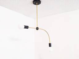 Arched Pendant Chandelier Modern Brass Dining Room Living Bathroom Ul Listed - thumbnail 1