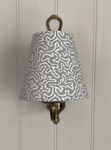 Ian Sanderson Dulcie French Grey Luxury Candle Clip Lampshade. Bespoke. Handmade. Wall Lights. Chandeliers - image 1