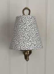 Ian Sanderson Dulcie French Grey Luxury Candle Clip Lampshade. Bespoke. Handmade. Wall Lights. Chandeliers