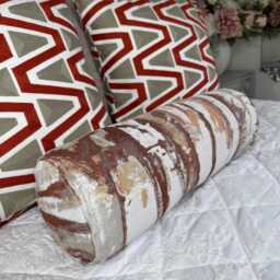 "Orange Fall Bolster Pillow - 16"" X 6" - thumbnail 4