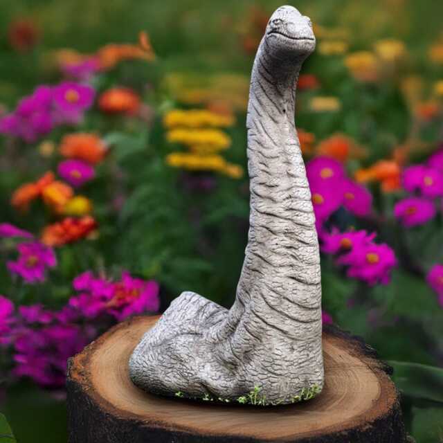 Massive Brachiosaurus Garden Sculpture Cement Dino Figure Outdoor Jurassic Decoration Large Prehistoric Animal Art Gothic Wildlife Ornament - image 1