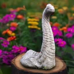 Massive Brachiosaurus Garden Sculpture Cement Dino Figure Outdoor Jurassic Decoration Large Prehistoric Animal Art Gothic Wildlife Ornament - thumbnail 3