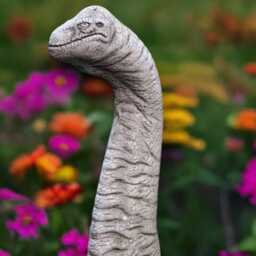 Massive Brachiosaurus Garden Sculpture Cement Dino Figure Outdoor Jurassic Decoration Large Prehistoric Animal Art Gothic Wildlife Ornament - thumbnail 2