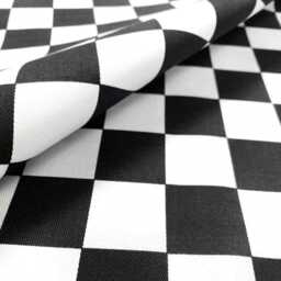 Black & White Chequered Drum Lampshade Ceiling, Table, Pendant Modern Contemporary - thumbnail 2