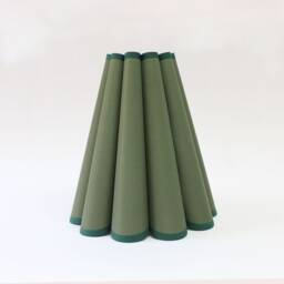 Handmade Scallop Olive Green Lampshade For Home Decor -50# - thumbnail 1