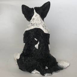 Custom Chihuahua Urn Clay Pet Memorial Sculpture, Dog Portrait - thumbnail 4
