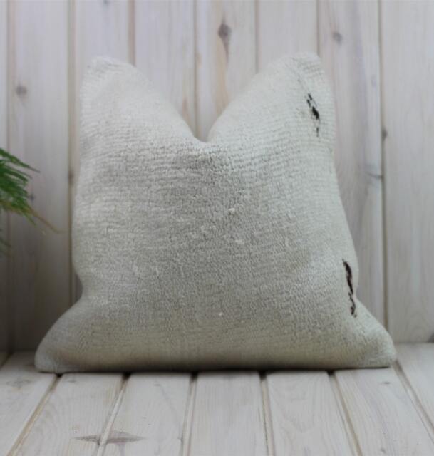 Kilim Pillow Cover, Turkish Moroccan Persian Bohemian Natural