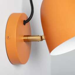 Lora - Modern Bedside Orange Wall Lamp Scandinavian Sconce For Reading Retro Light Fixture - thumbnail 2