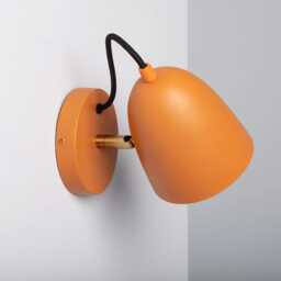 Lora - Modern Bedside Orange Wall Lamp Scandinavian Sconce For Reading Retro Light Fixture - thumbnail 4
