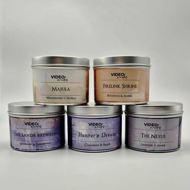 Dark Souls Soy Candle Tin Collection Firelink, Majula, Hunter's Dream - image 1