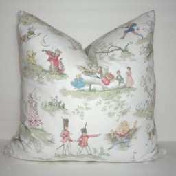 Covington Over The Moon Toile Nursery Print Pillow Cover Baby Boy Girl Decorative - thumbnail 3