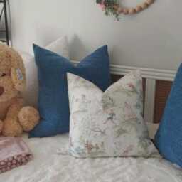 Covington Over The Moon Toile Nursery Print Pillow Cover Baby Boy Girl Decorative - thumbnail 2