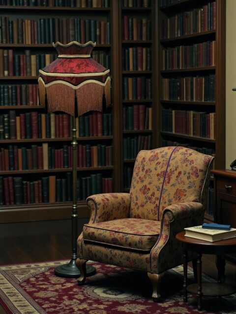 Burgundy Red Paisley Lampshade Downton Abbey Style, Fringed Trim, Bespoke Made For Table & Floor Standard Lamp Shades, Ceiling Lights - image 1