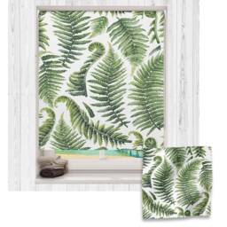Fern Roller Blind, Children's Made To Measure, Dinosaur Botanical Blind