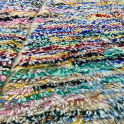 Moroccan Rug 5.2x8.6 Ft, White Beni Ourain Rug, Solid Berber Design, Handwoven Soft Chic Natural Wool Artisan Made Living Room Rug - thumbnail 2