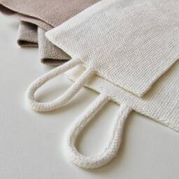 Linen Curtain Tie Backs. Set Of 2 Tiebacks For Curtains. Fabric Holdback With Loops - thumbnail 2