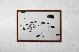 Army Airborne Poster - Military Paratroopers Art, Patriotic Decor - thumbnail 1