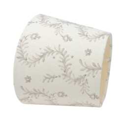 Empire Lampshade - Floral Linen Natural Scalloped Edges Trim Colours Clip On, Lamp Or Pendant Light - thumbnail 3