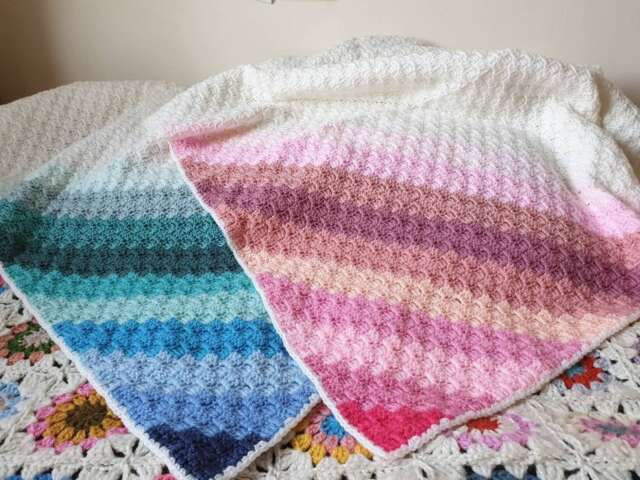 Crochet Baby Twin Blanket, Crochet Boy & Girl Blanket - image 1