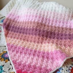 Crochet Baby Twin Blanket, Crochet Boy & Girl Blanket - thumbnail 3