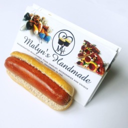 Handmade Hot Dog Business Card Holder, Food Truck Decor - thumbnail 3